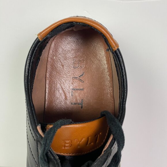 BYLT Everyday Shoes Men's 11 Black Leather Lace Up Sneakers Casual BYLT Premium - Picture 15 of 16